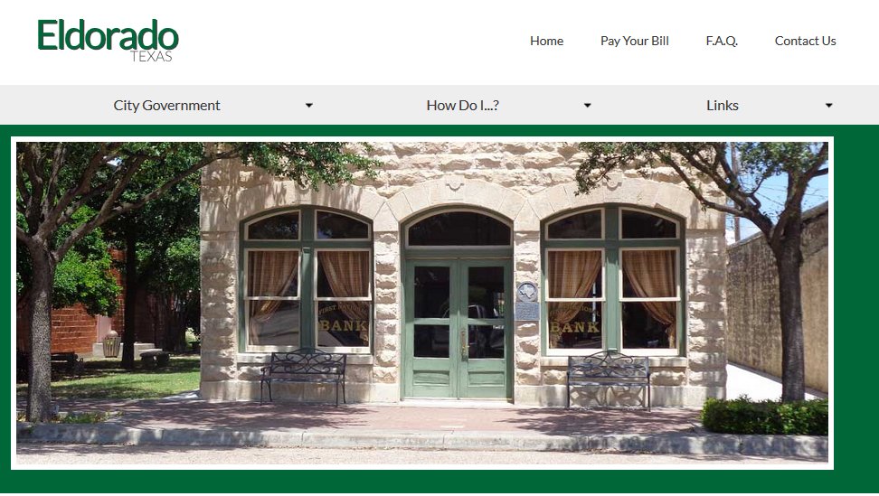City of Eldorado Eldorado Texas Information