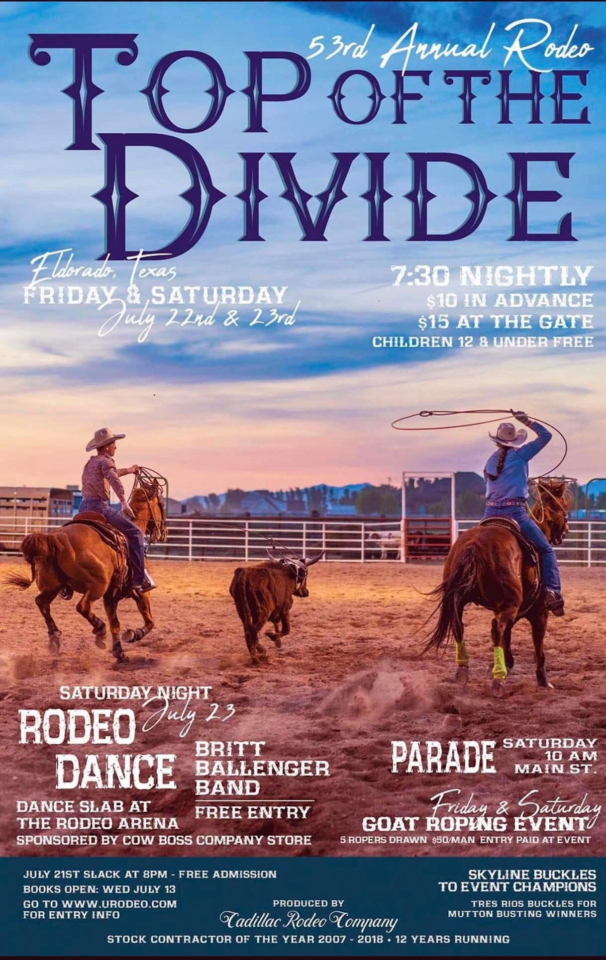 EldoradoRodeo Eldorado Texas Information